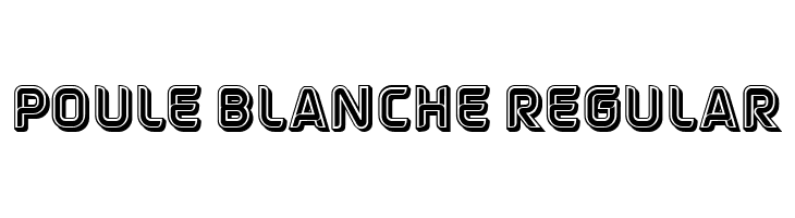 Poule Blanche Regular  नि: शुल्क फ़ॉन्ट्स डाउनलोड
