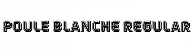 Poule Blanche Regular  baixar fontes gratis