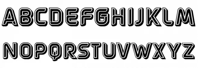 Poule Blanche Regular Schriftart Groß