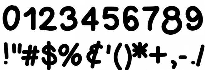 PoundCake69 Font OTHER CHARS