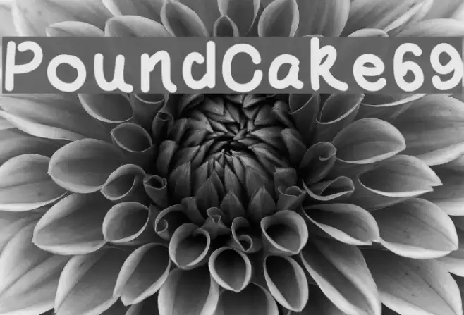 PoundCake69 Font examples