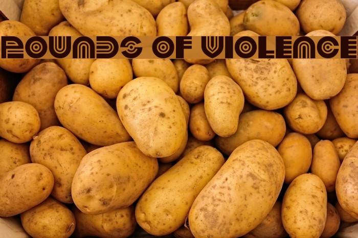 Pounds of Violence Font examples