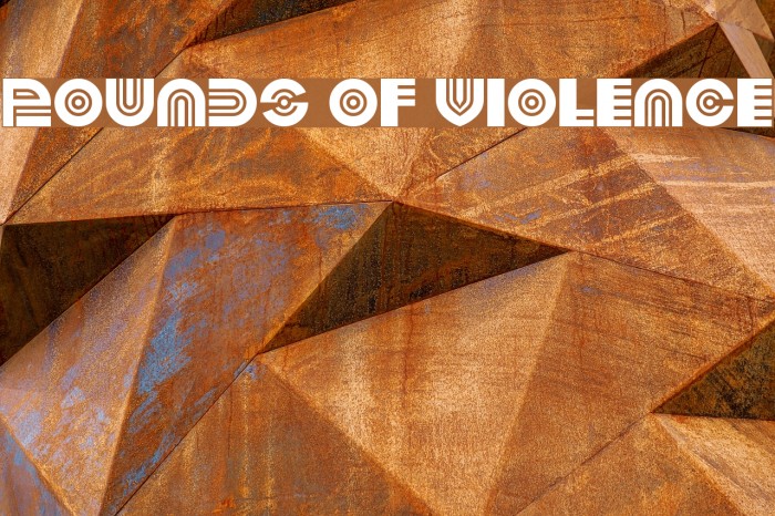Pounds of Violence Font examples