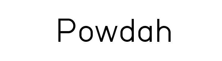 Powdah  font caratteri gratis