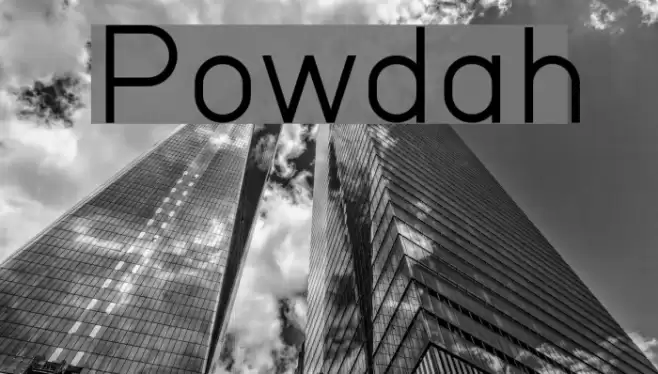 Powdah Font examples