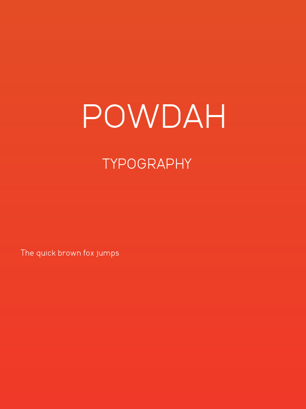 Powdah Poster
