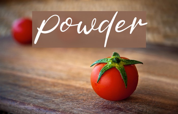 Powder Font examples