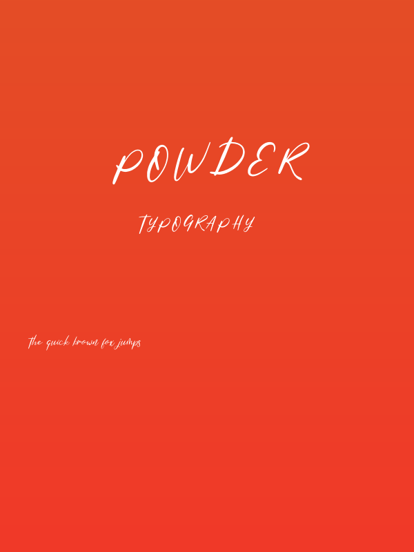 Powder Poster