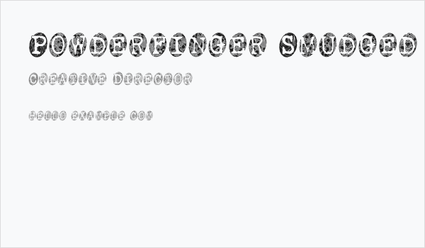 Powderfinger Smudged Business Card