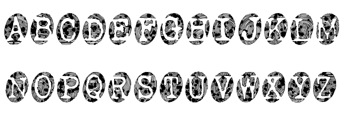 Powderfinger Smudged Font LOWERCASE