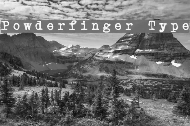 Powderfinger Type Шрифта examples