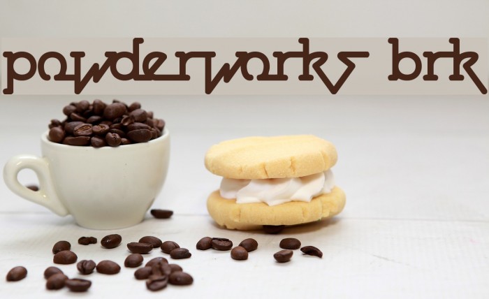 Powderworks BRK Font examples