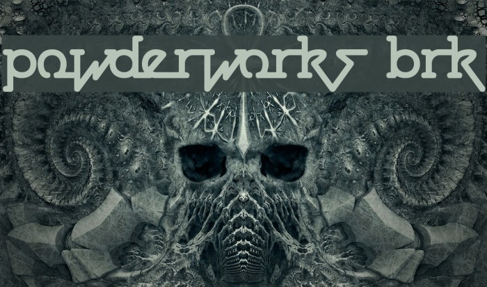 Powderworks BRK Font examples