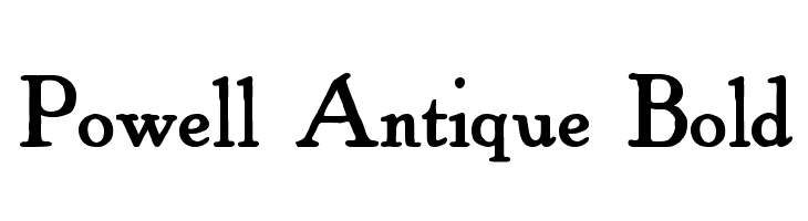 Powell Antique Bold Font