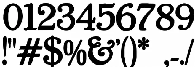 Powell Antique Bold Font Alte caractere