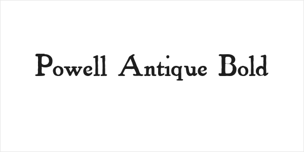 Powell Antique Bold Logo