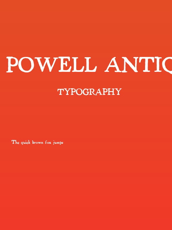 Powell Antique Bold Poster
