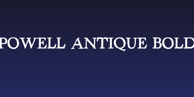 Powell Antique Bold Social Header