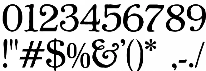 Powell Antique Font OTHER CHARS