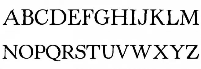 Powell Antique Шрифта ВЕРХНИЙ