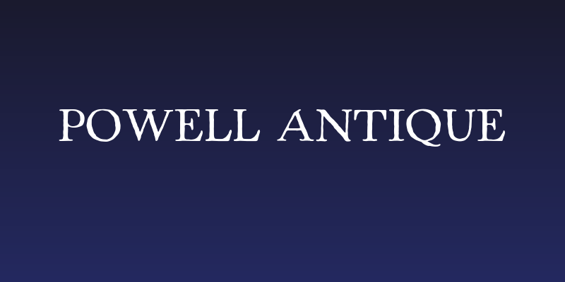 Powell Antique Social Header