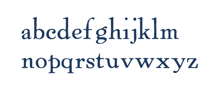 Powell Antique Lowercase