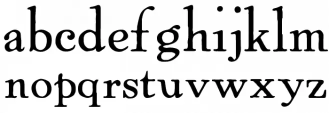 Powell Antique Font LOWERCASE