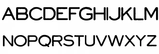 Powell and Geary 字体 大写