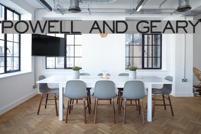 Powell and Geary Font examples