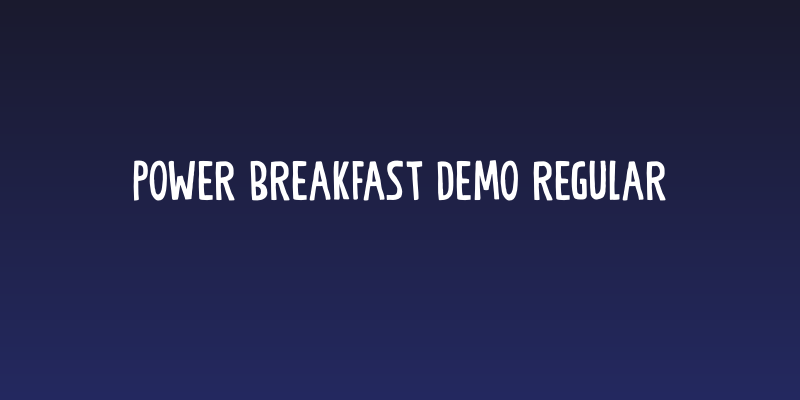 Power Breakfast DEMO Regular Social Header