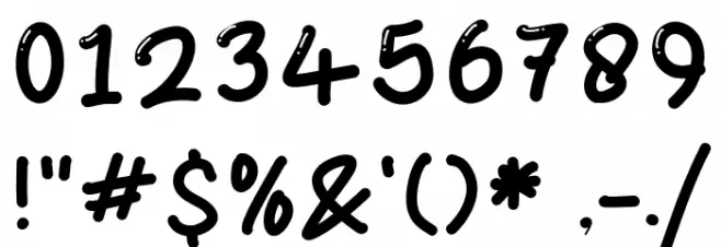 Power Bubble Font OTHER CHARS