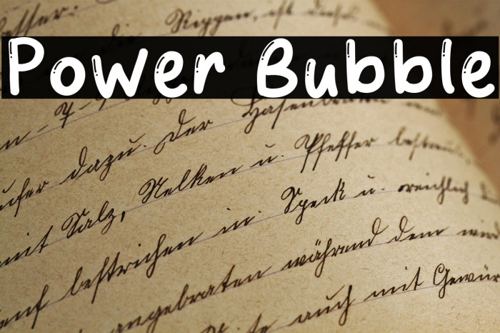 Power Bubble Example 2