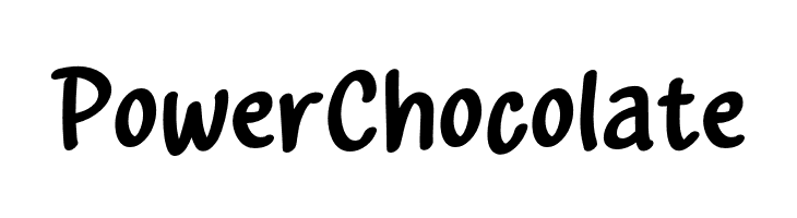 Power Chocolate  Frei Schriftart Herunterladen