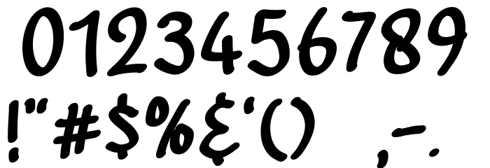 Power Chocolate Font OTHER CHARS