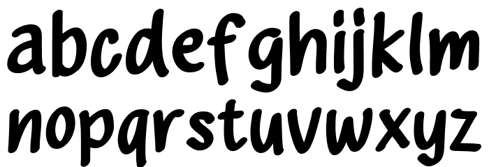 Power Chocolate Font LOWERCASE