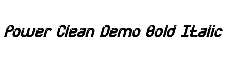 Power Clean Demo Bold Italic  नि: शुल्क फ़ॉन्ट्स डाउनलोड