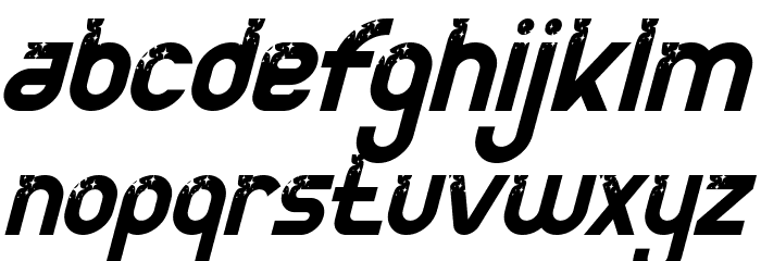 Power Clean Demo Bold Italic Font LOWERCASE