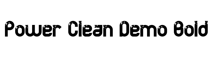 Power Clean Demo Bold Caratteri