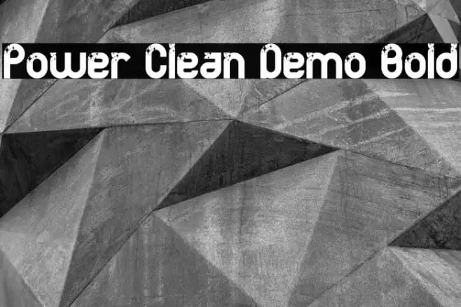 Power Clean Demo Bold Font examples