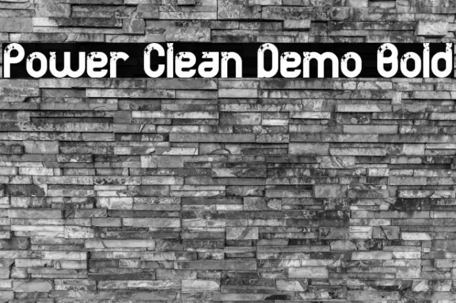 Power Clean Demo Bold Font examples