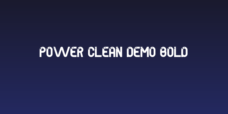 Power Clean Demo Bold Social Header