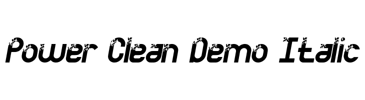 Power Clean Demo Italic  Free Fonts Download