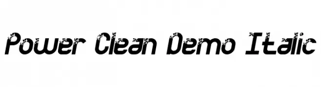 Power Clean Demo Italic  Fuentes Gratis Descargar