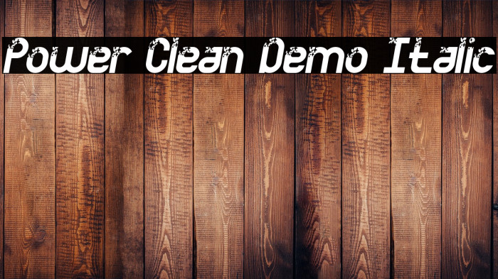 Power Clean Demo Italic Example 1