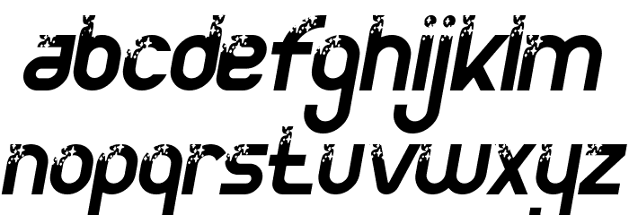 Power Clean Demo Italic Font LOWERCASE