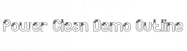 Power Clean Demo Outline  Скачать бесплатные шрифты