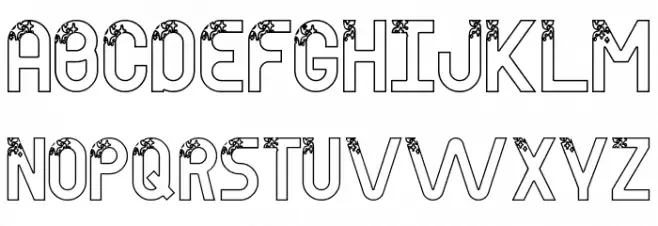 Power Clean Demo Outline Font Litere mari