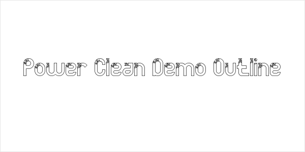 Power Clean Demo Outline Logo