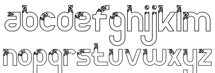 Power Clean Demo Outline Font LOWERCASE