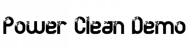 Power Clean Demo  Fuentes Gratis Descargar